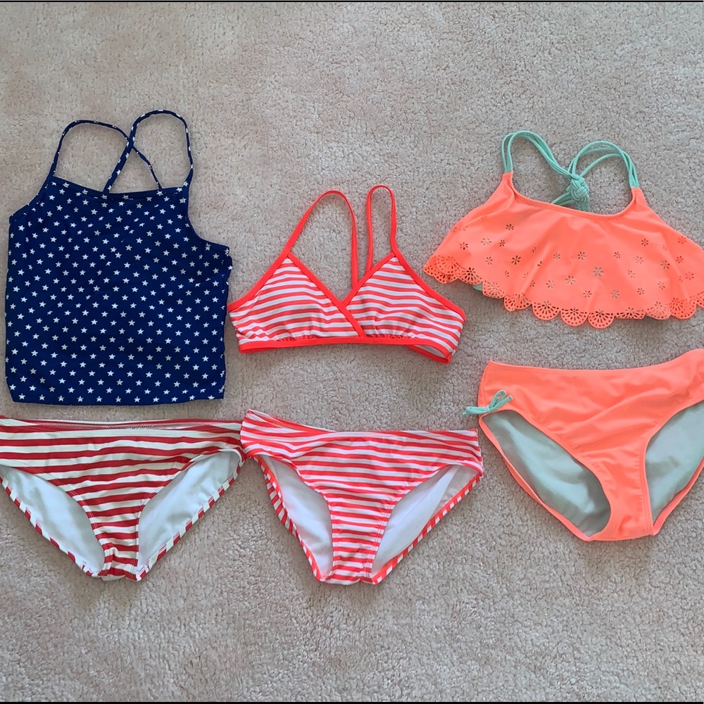 Girls’ Bathing Suit Trio